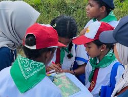 Patriot Cilik UNDIP Hadir di Senggi, Anak-anak Belajar Memetakan Lingkungan