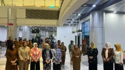 Ketua IKD DPRD Sulteng Sambut Kedatangan Sri Suparni Bahlil, Gubernur dan Wagub Turut Hadir